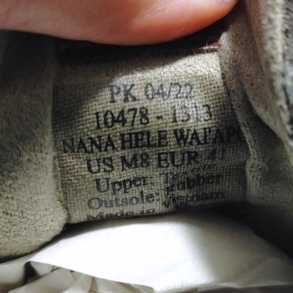 Olukai Nānā Hele Wai‘apo Water-Resistant Gray High Top Sneakers Men's Size 8 - Picture 9 of 10